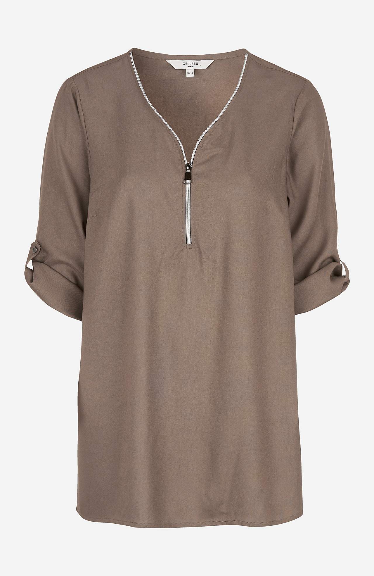 V-neck tunic in two lengths