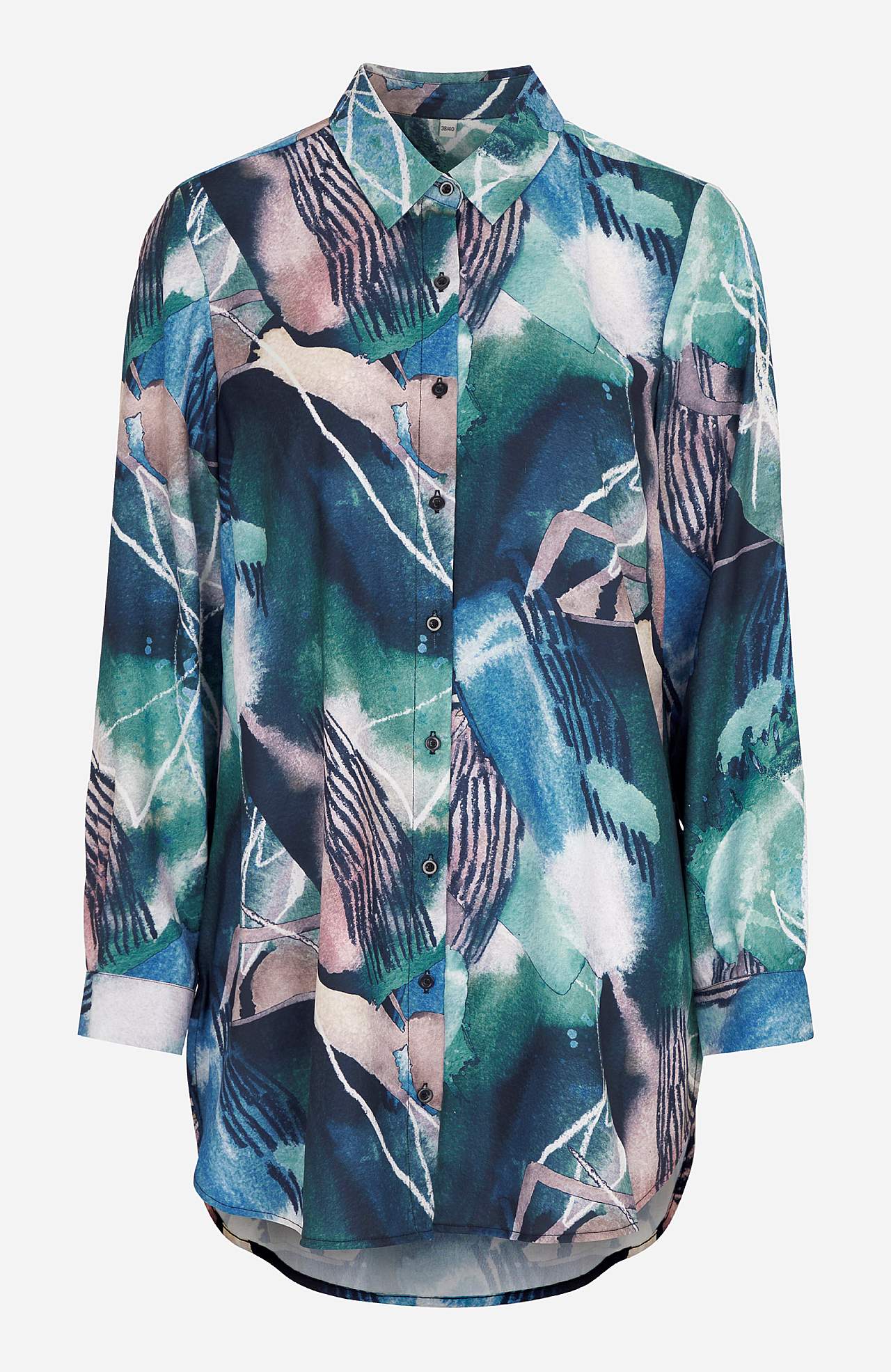 Long shirt with buttons
