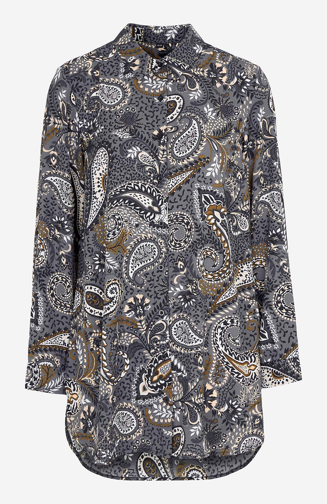 Long shirt with buttons