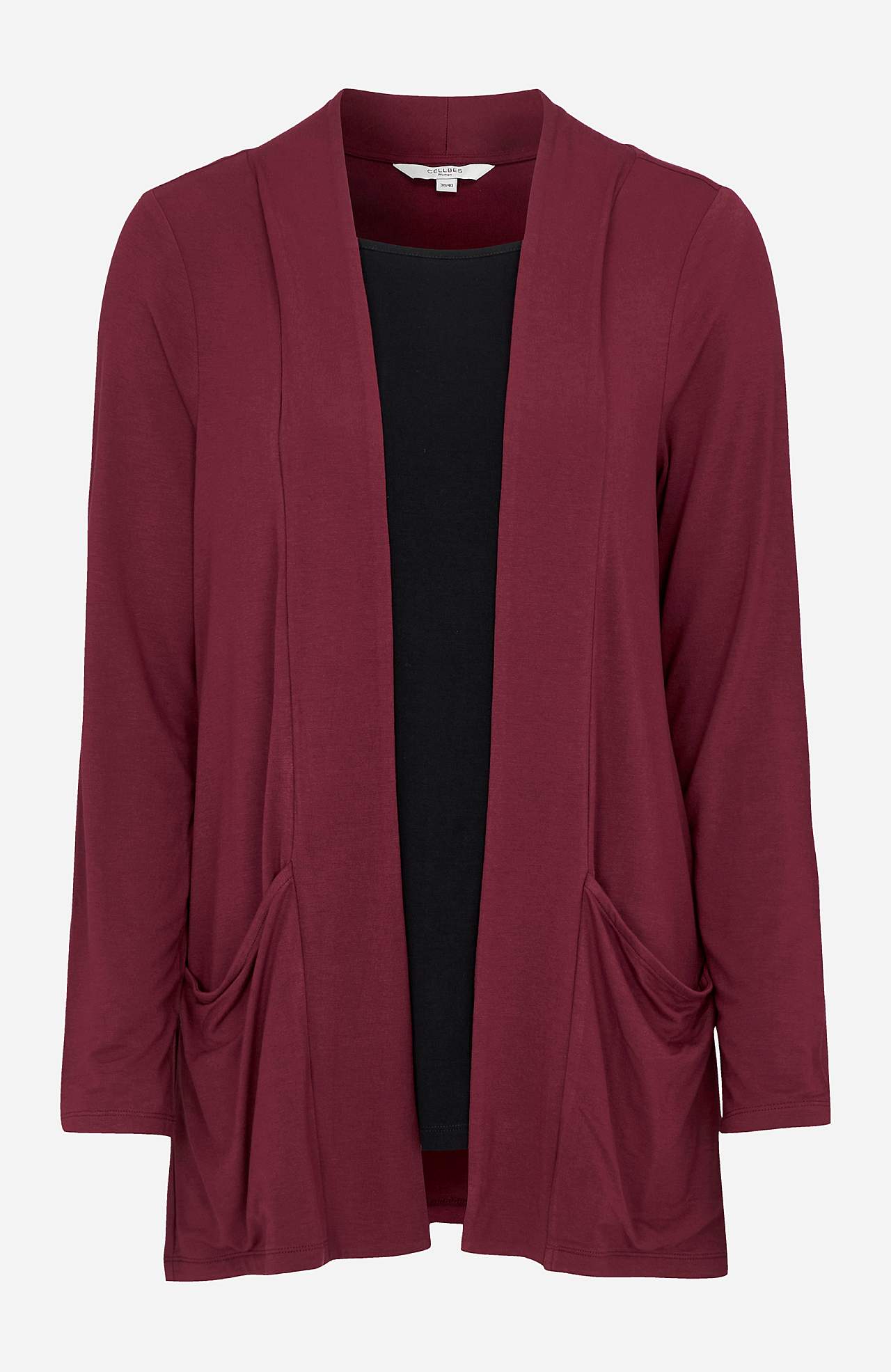 Long-sleeved 2-in-1 top