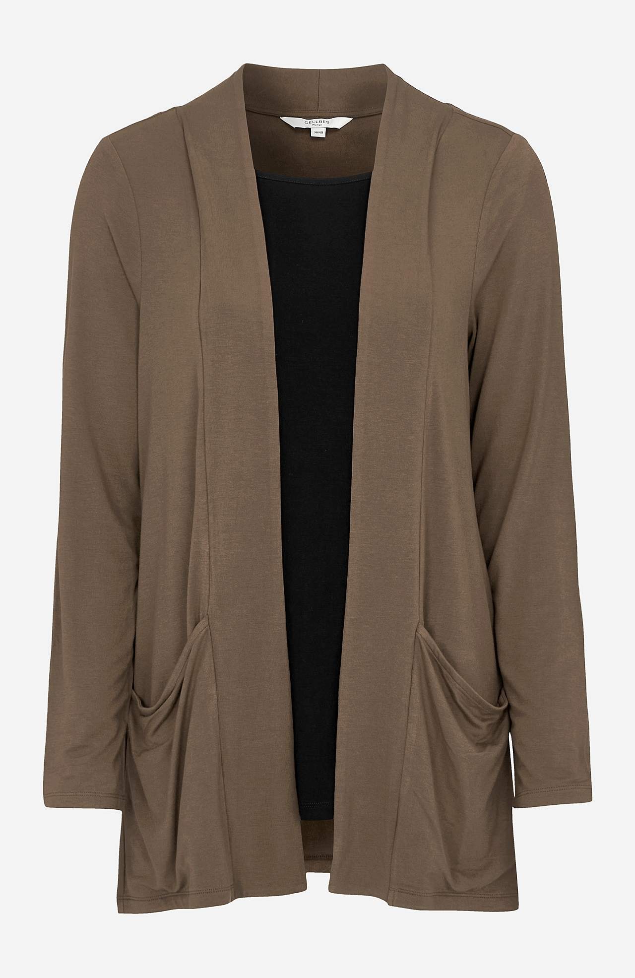 Long-sleeved 2-in-1 top