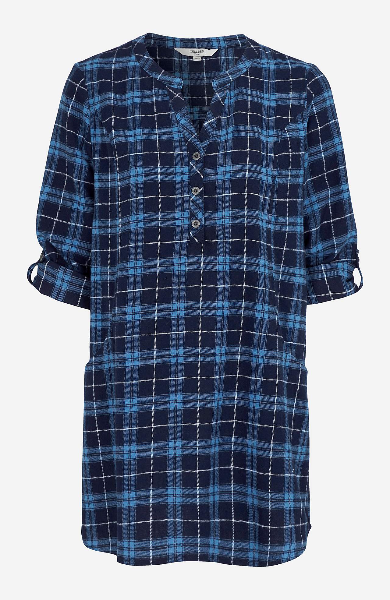 Checked tunic in flannel Christine