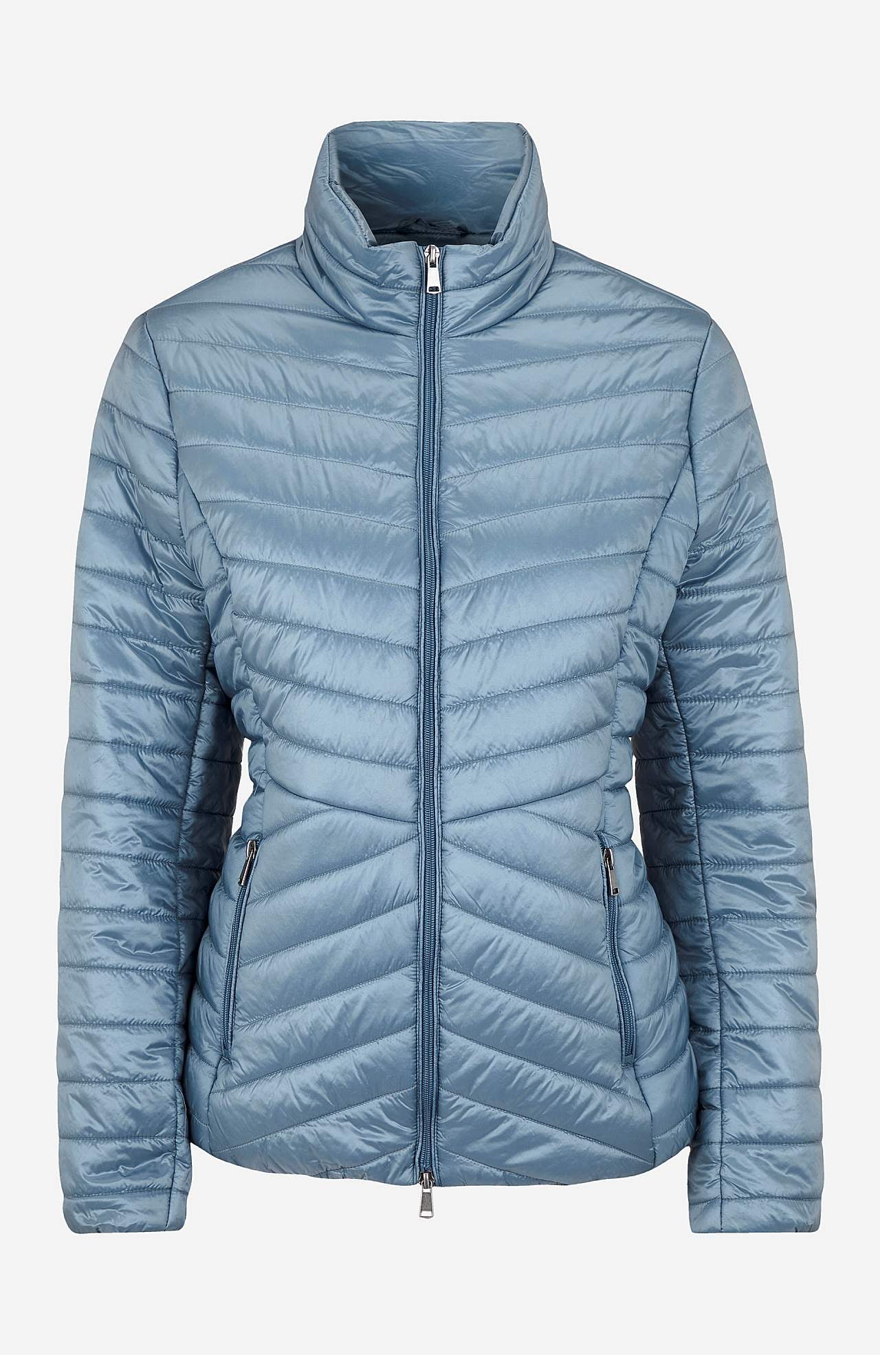 Shimmery lightweight puffer jacket