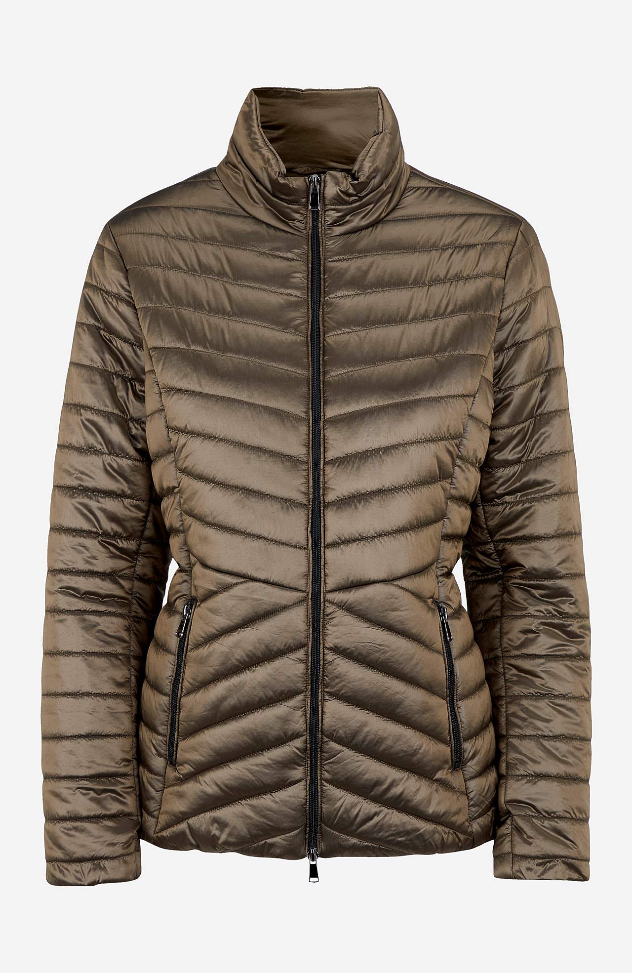Shimmery lightweight puffer jacket