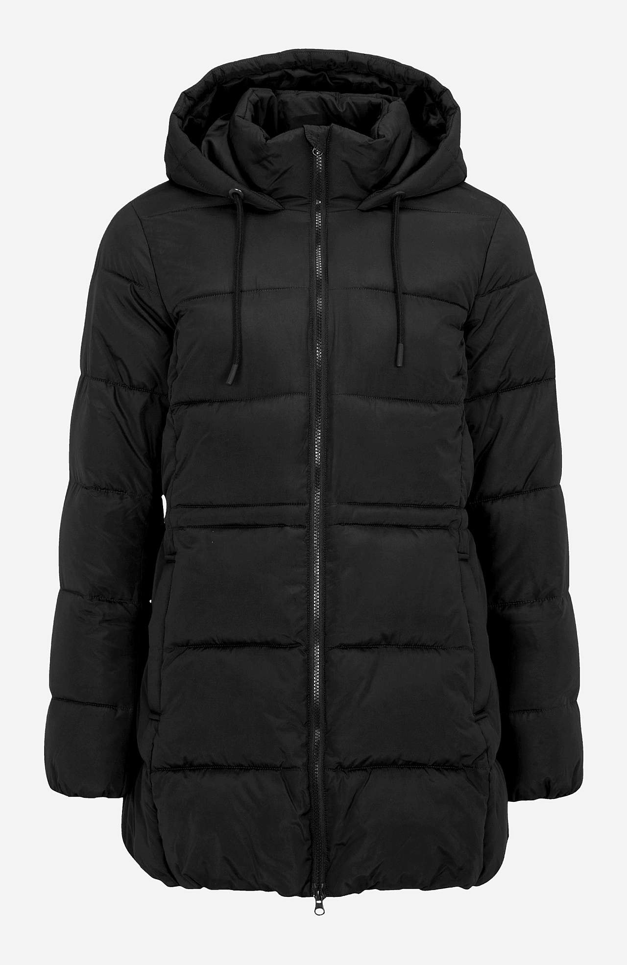 Warm-lined jacket with hood