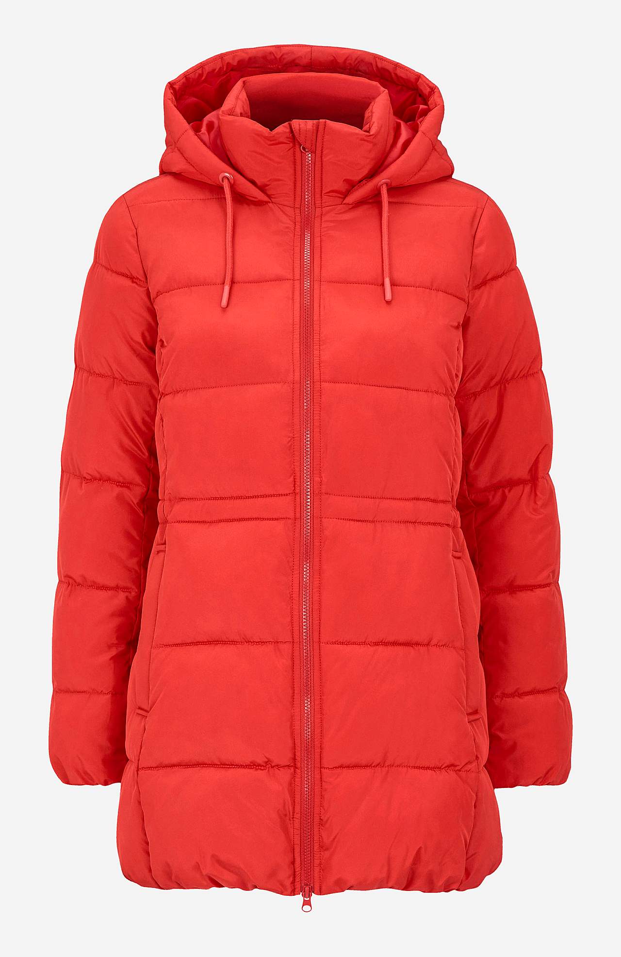 Warm-lined jacket with hood