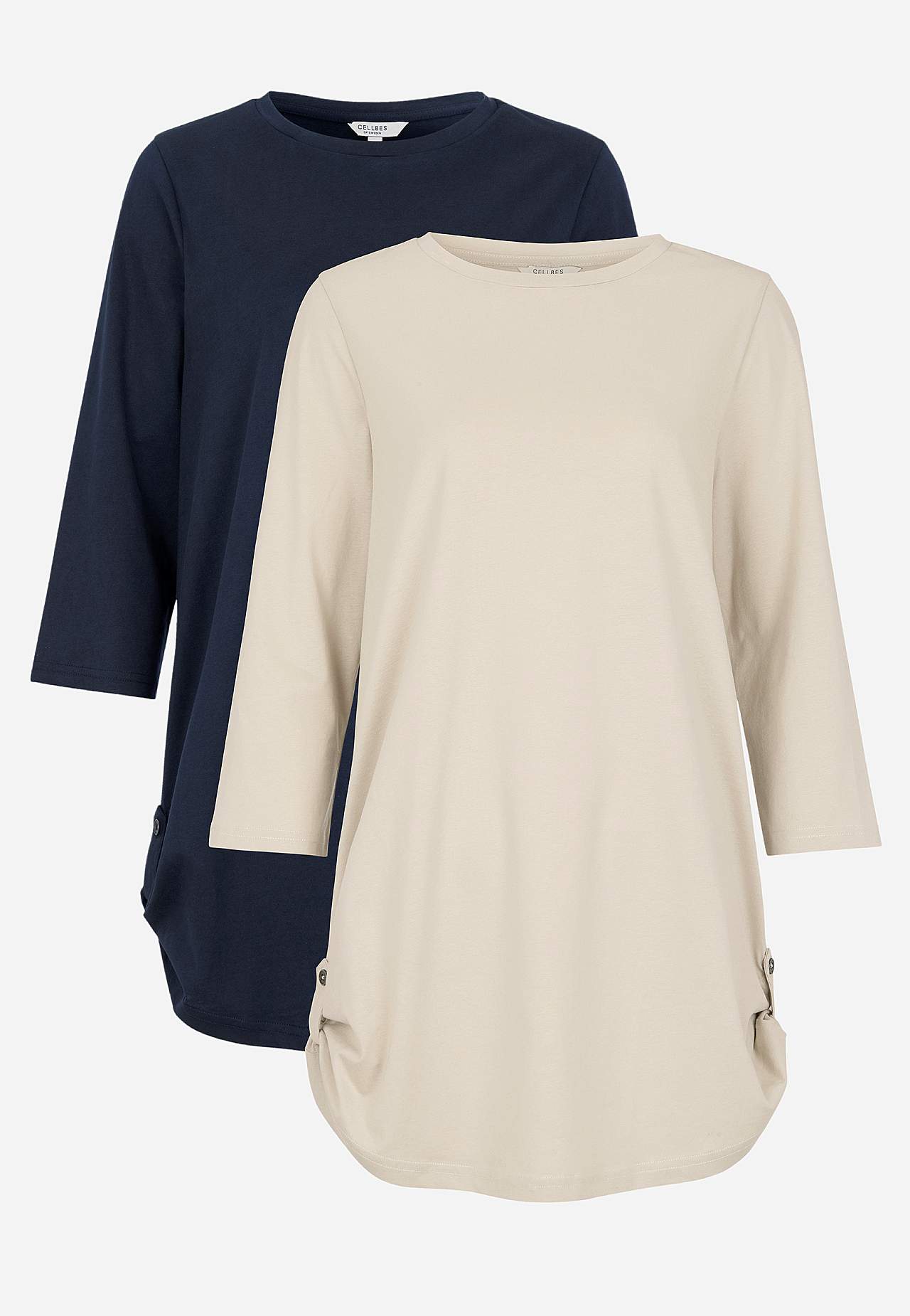 Jerseytunika med 3/4 ærme Alexia 2-pack