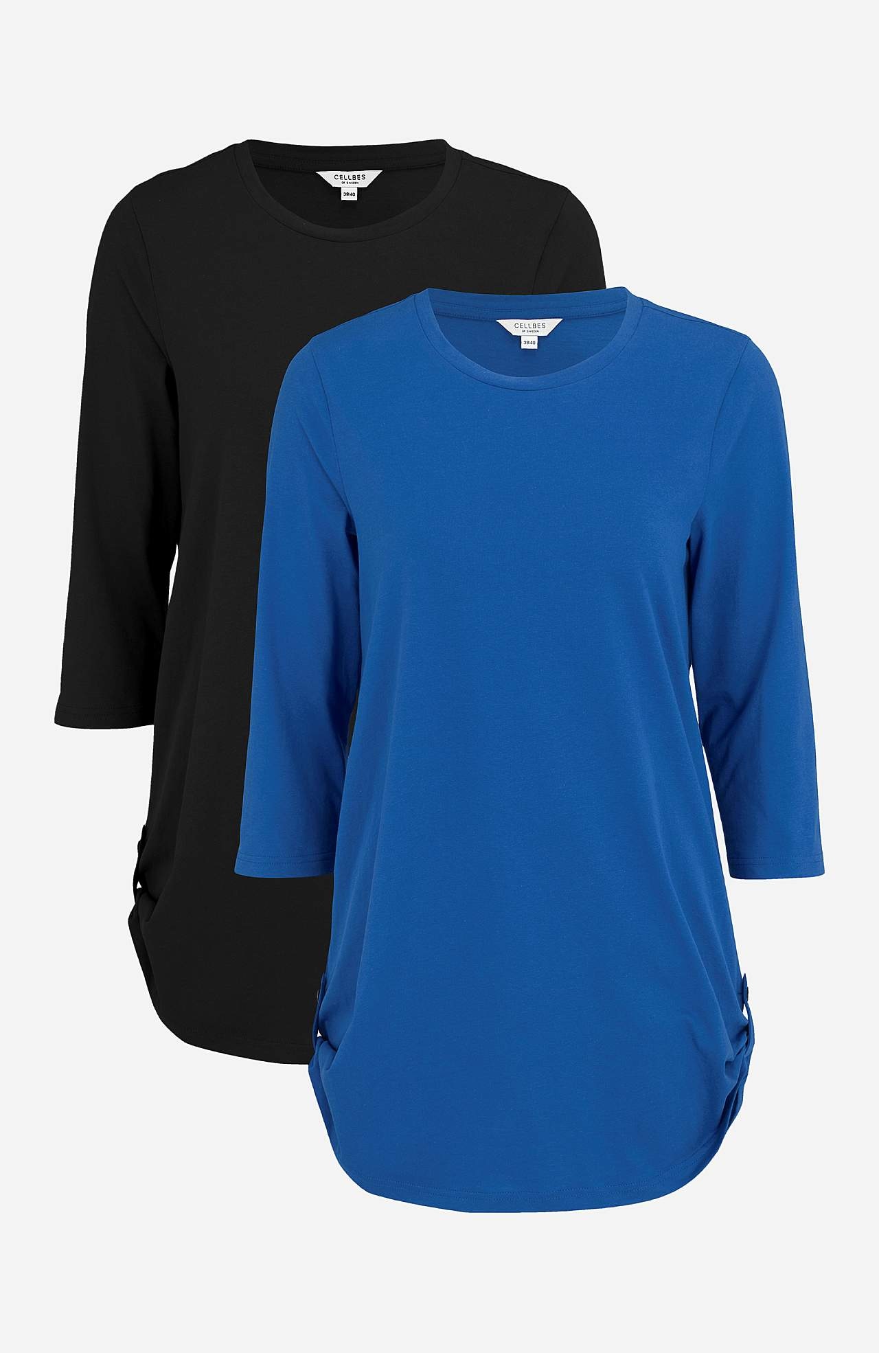Jersey tuniq with 3/4 sleeve 2-pack