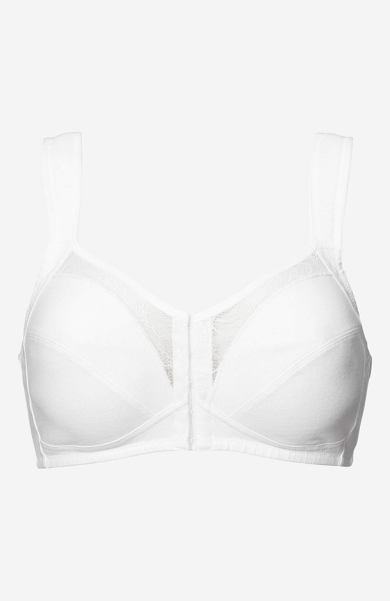 Front-closing soft bra