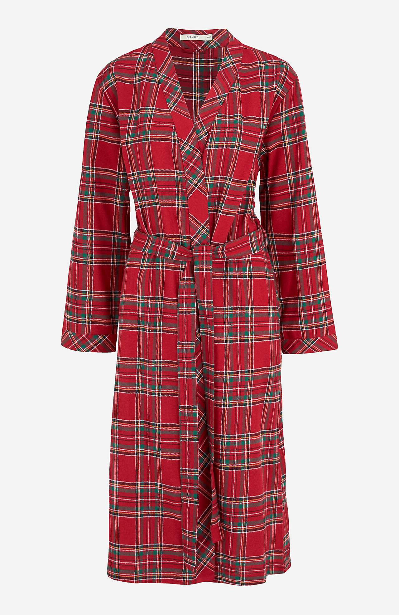 Checked robe in flannel Felicia
