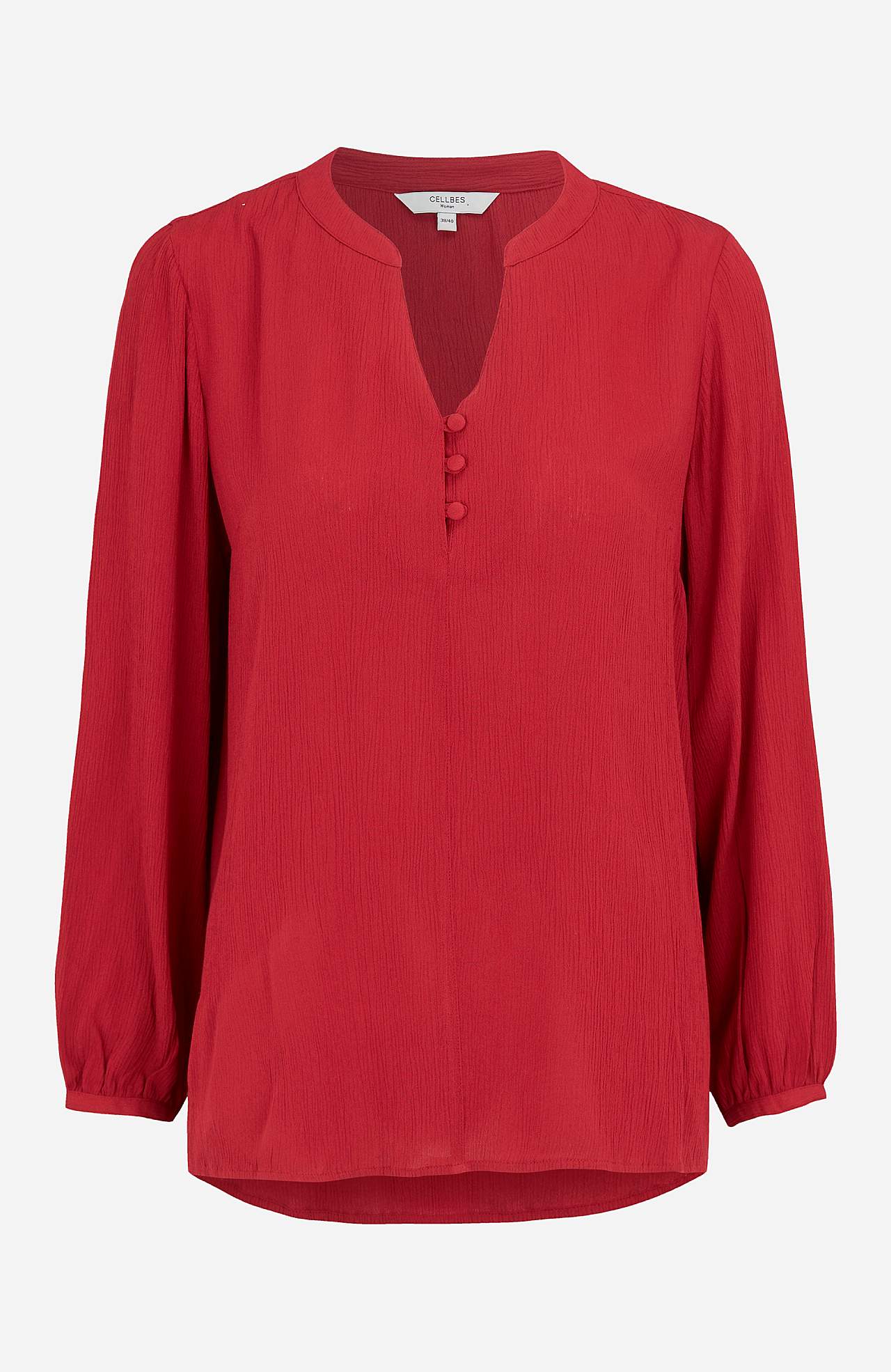 Crepe blouse with buttons