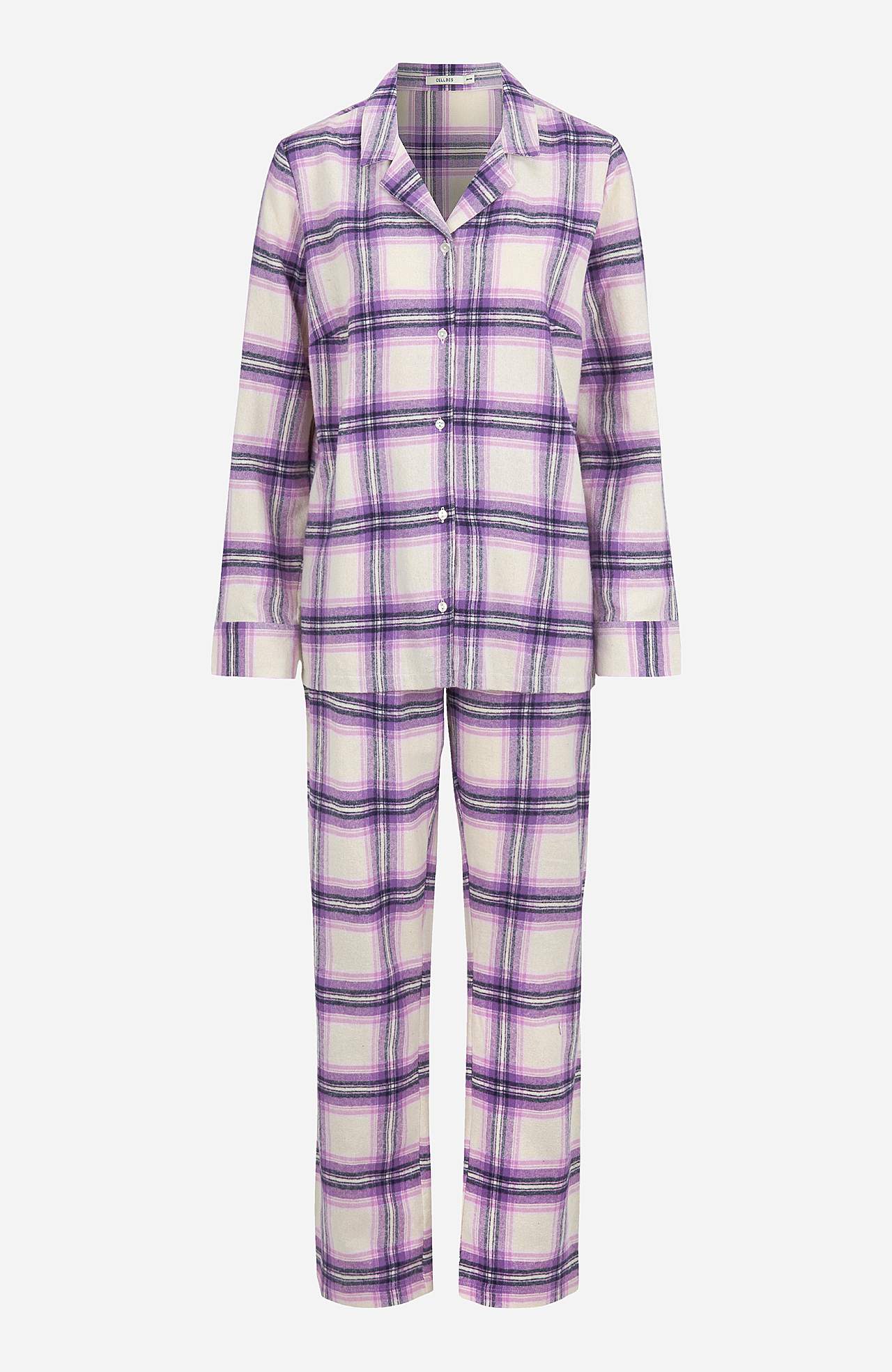 Checked pyjamas in flannel