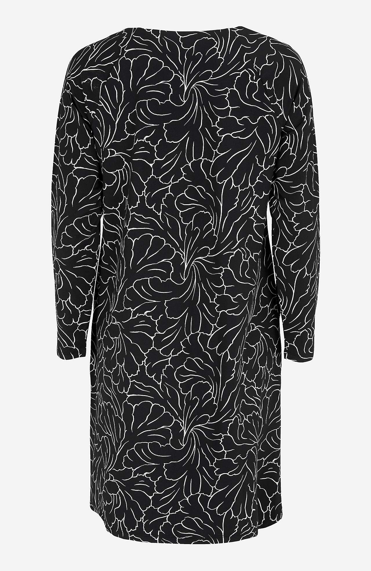 Patterned jersey dress with pockets
