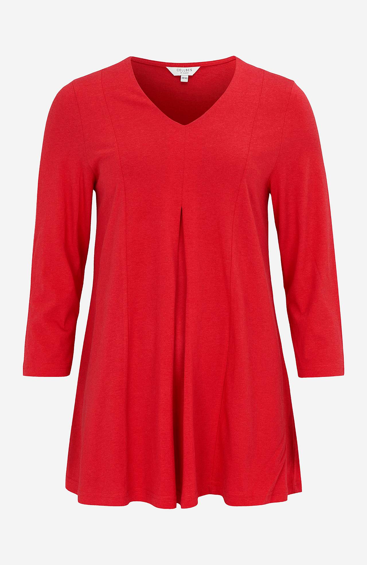 V-neck jersey tuniq