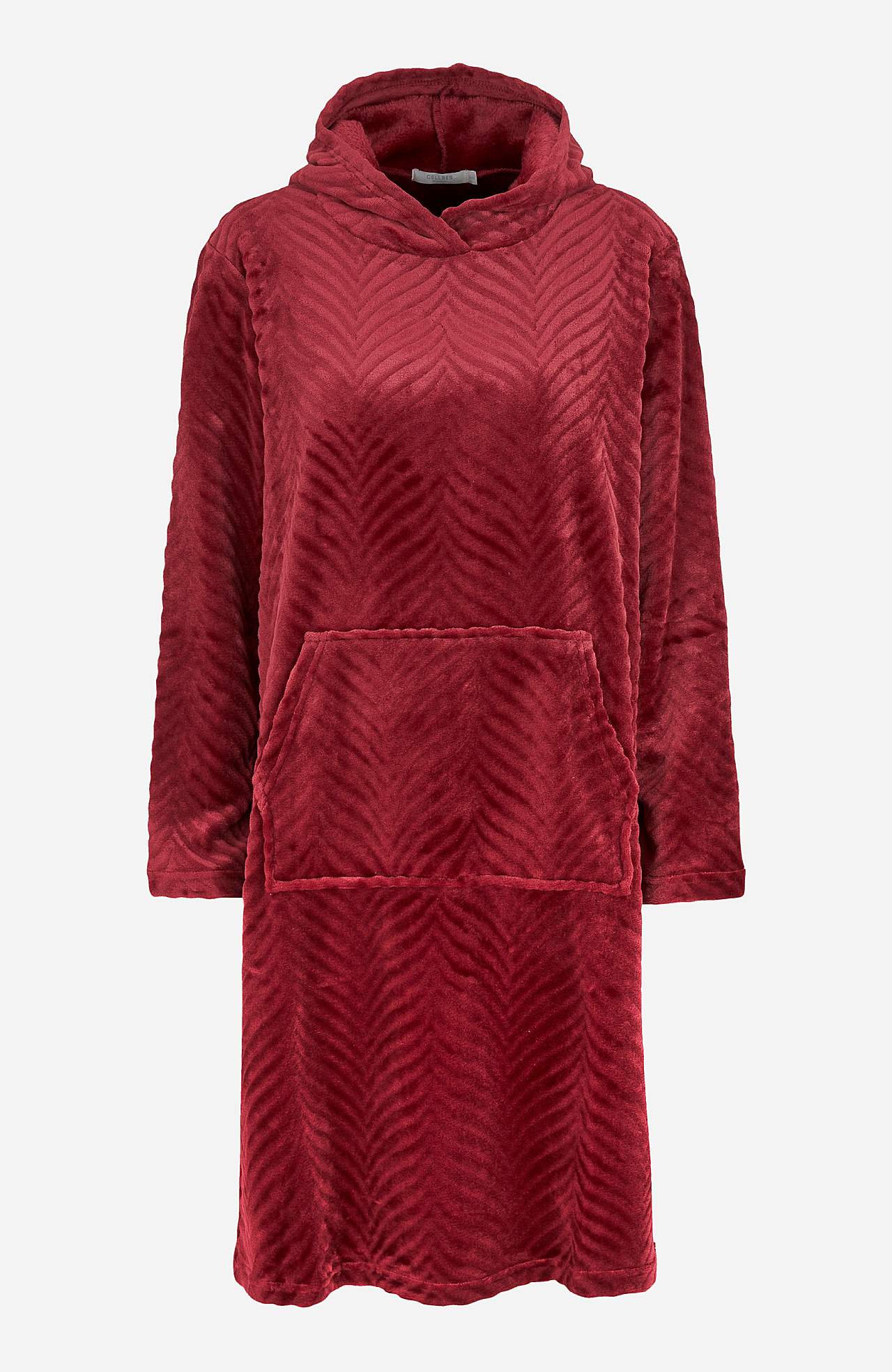 Robe in patterned fleece Lotta