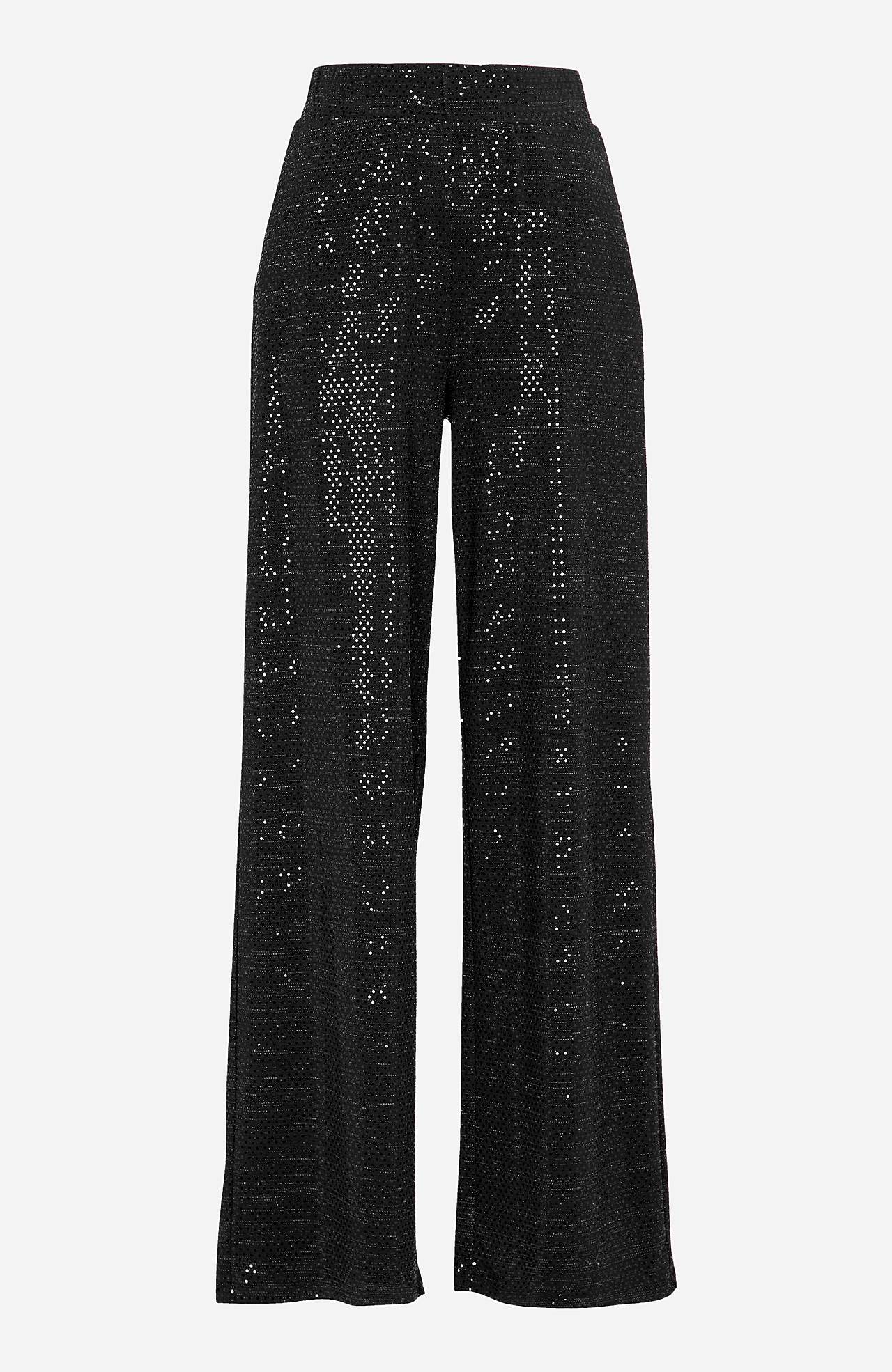 Party trousers with paillettes