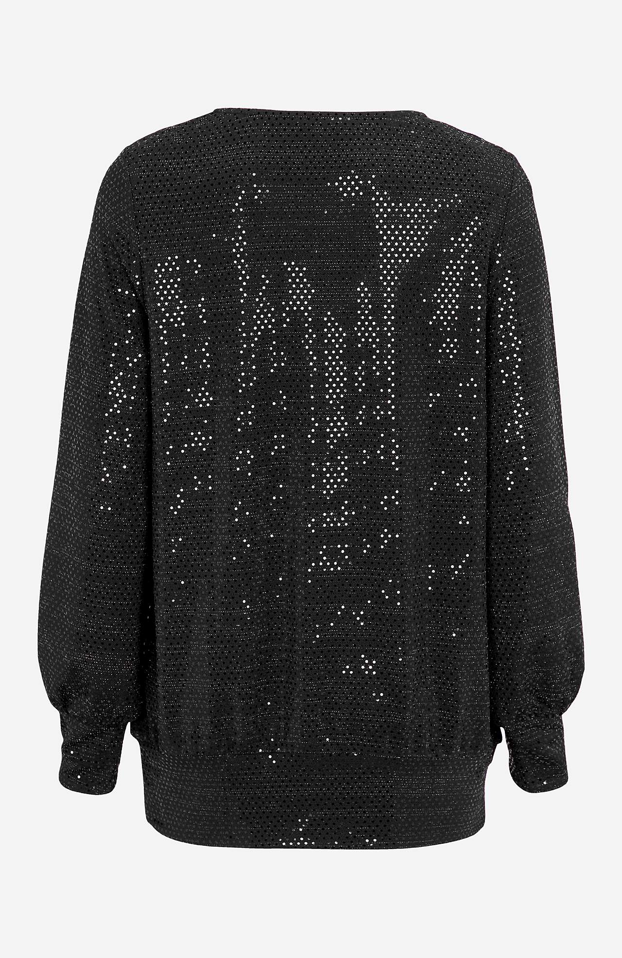 Jersey top with paillettes