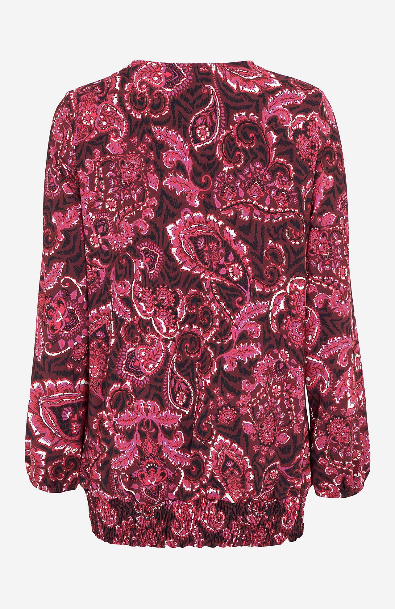 Jersey top with smocking