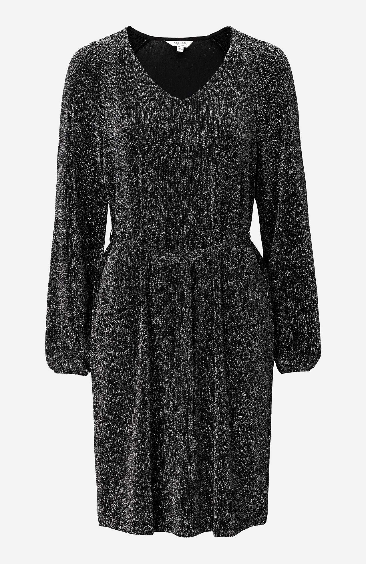 Party dress with glittery threads