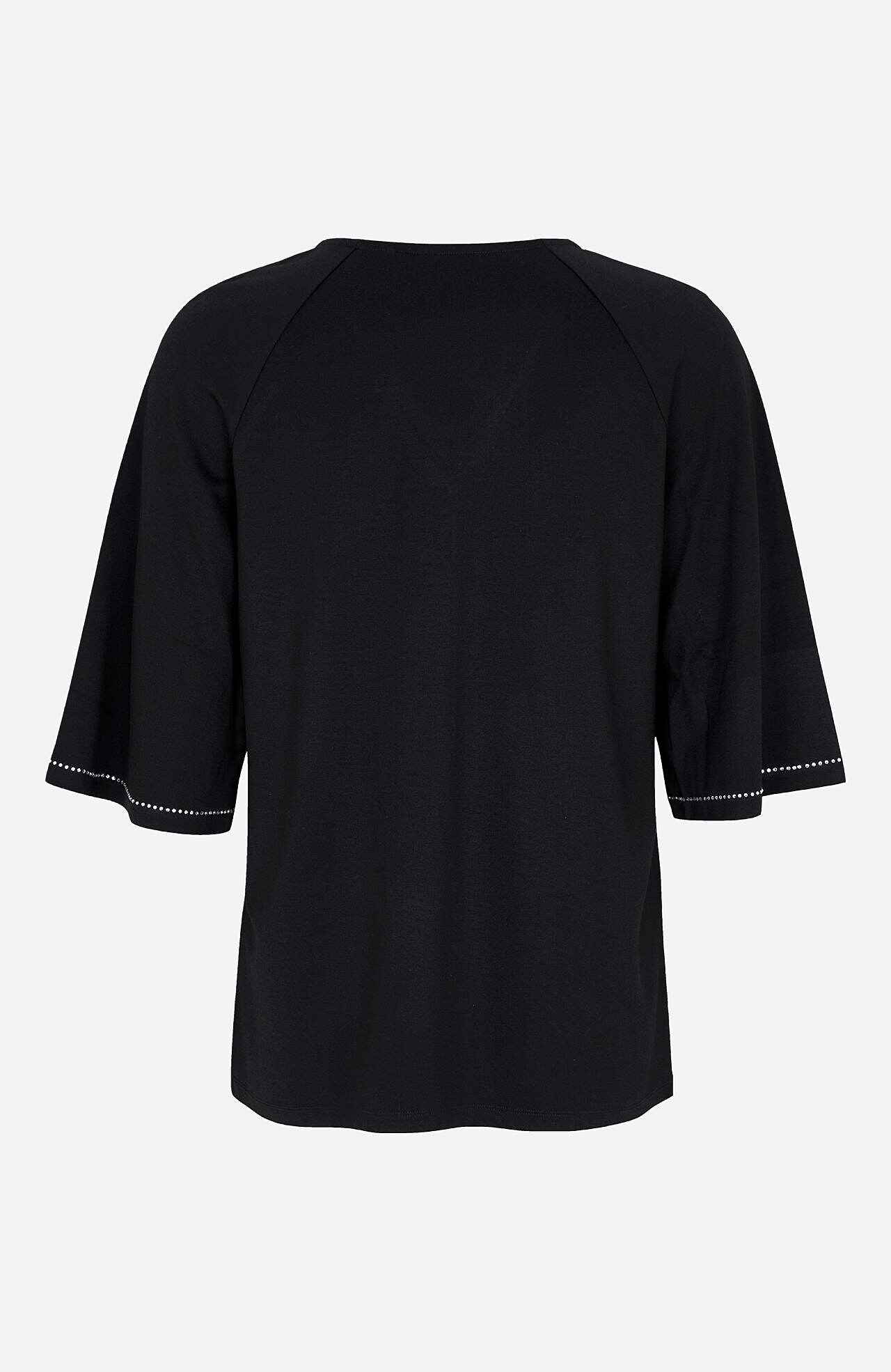 Jersey top with rhinestone details