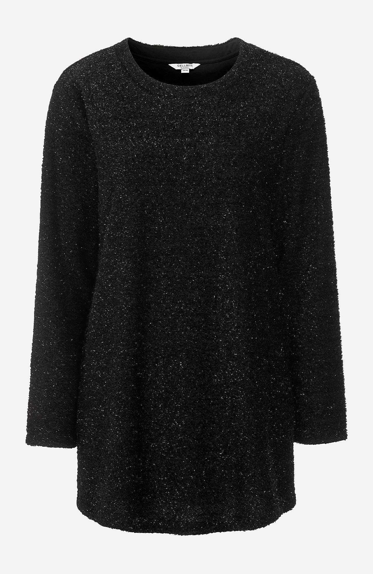 Glittery, knitted sweater
