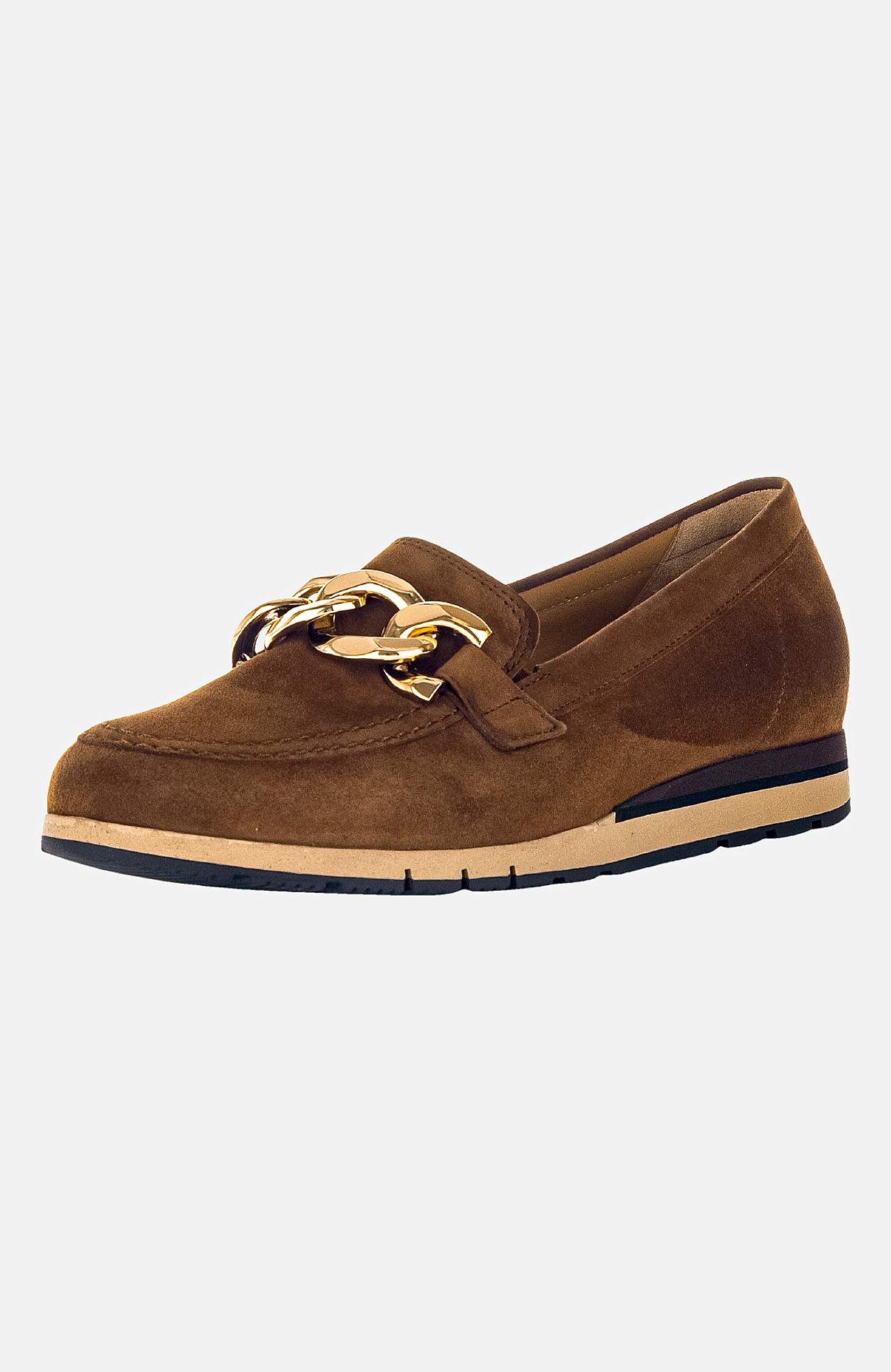 Slip-on loafer med kedjedetalj