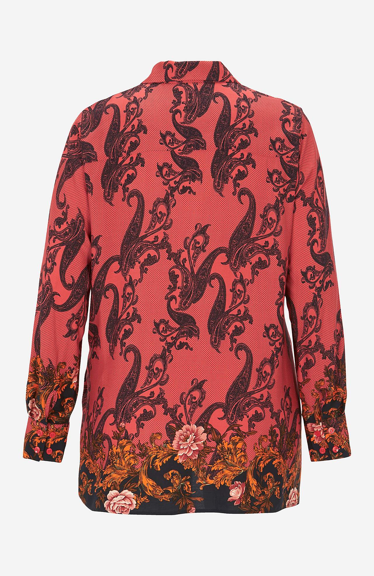 Bluse med et paisleymønster