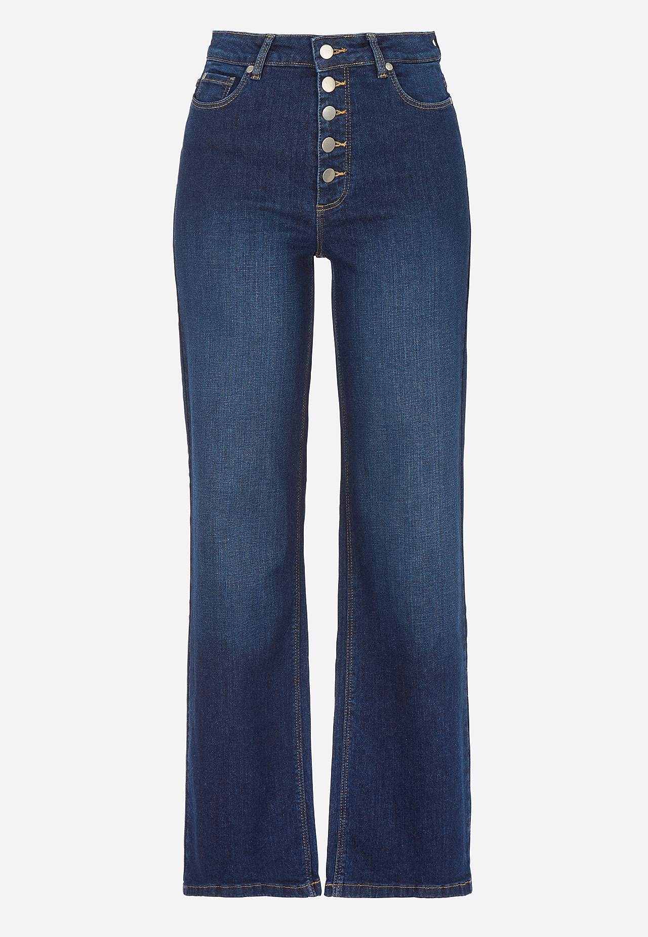 Stretch jeans with high waist