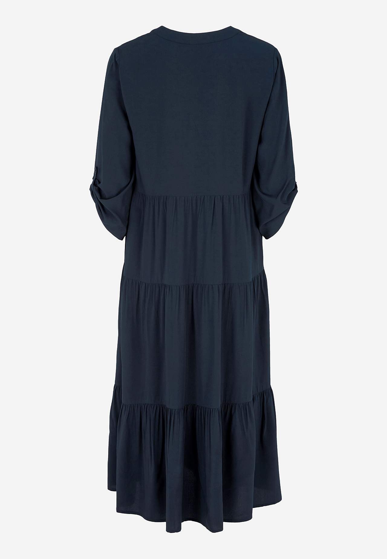Dress with flounces