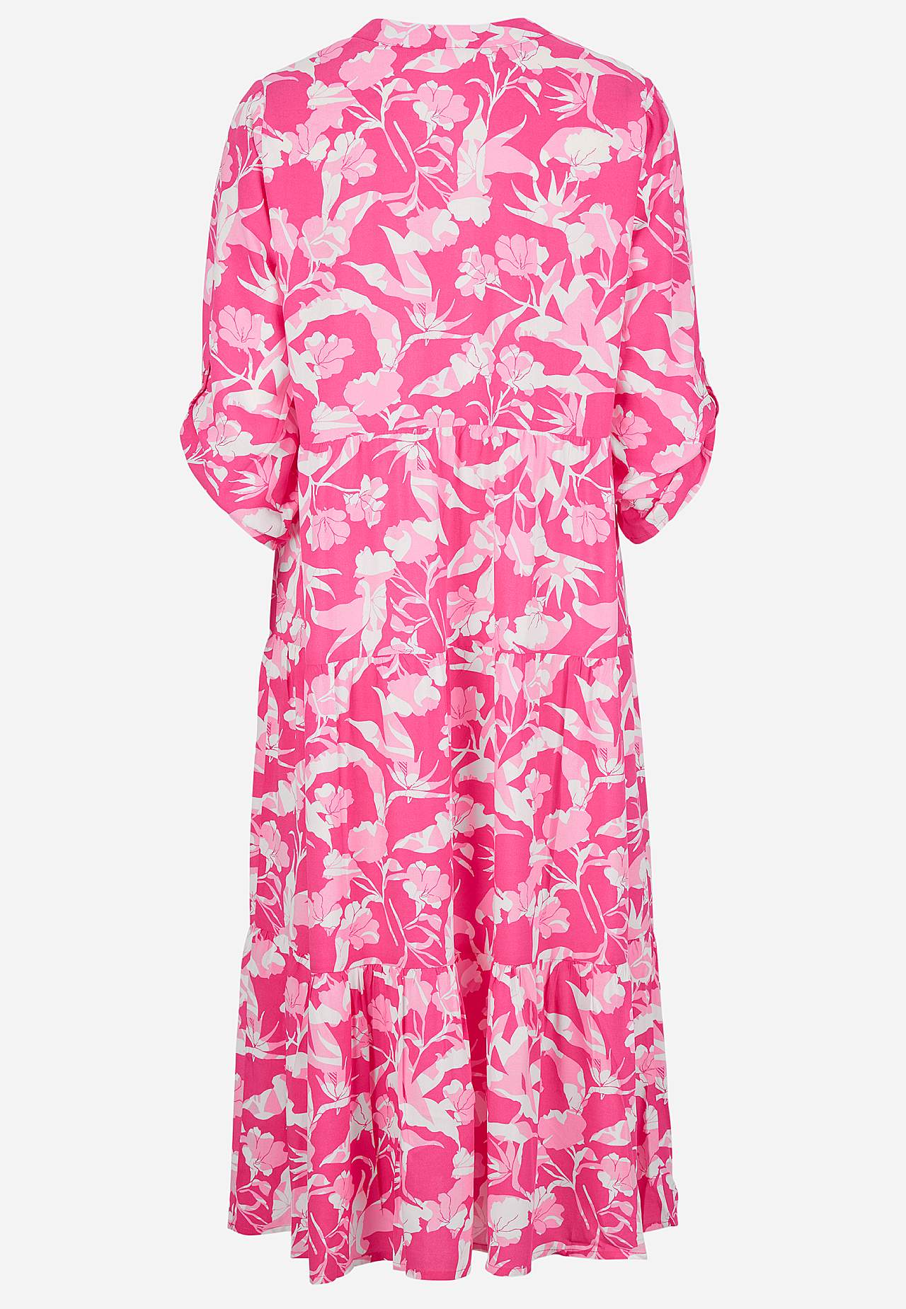 Dress with flounces