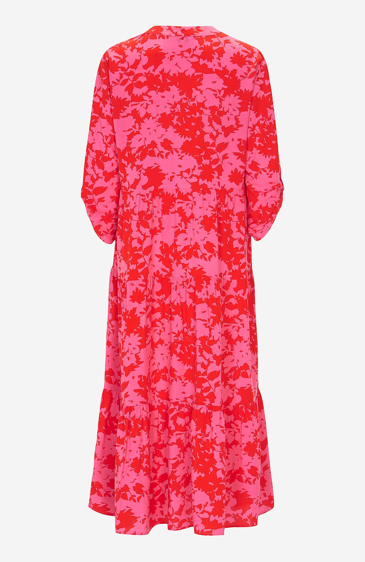 Dress with flounces