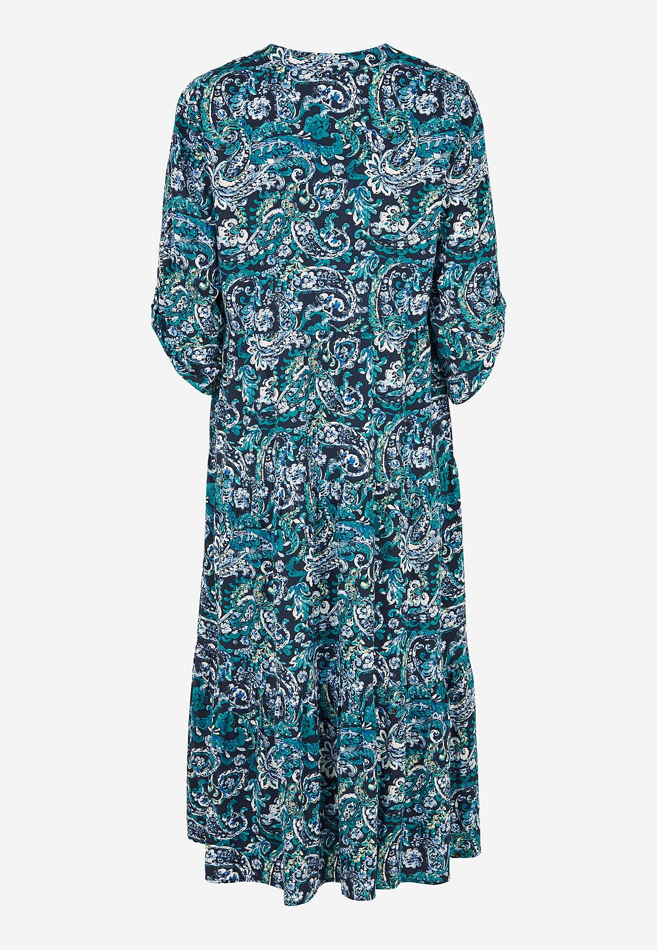 Dress with flounces