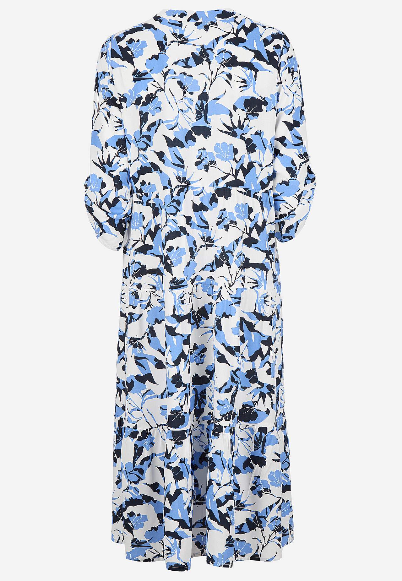 Dress with flounces