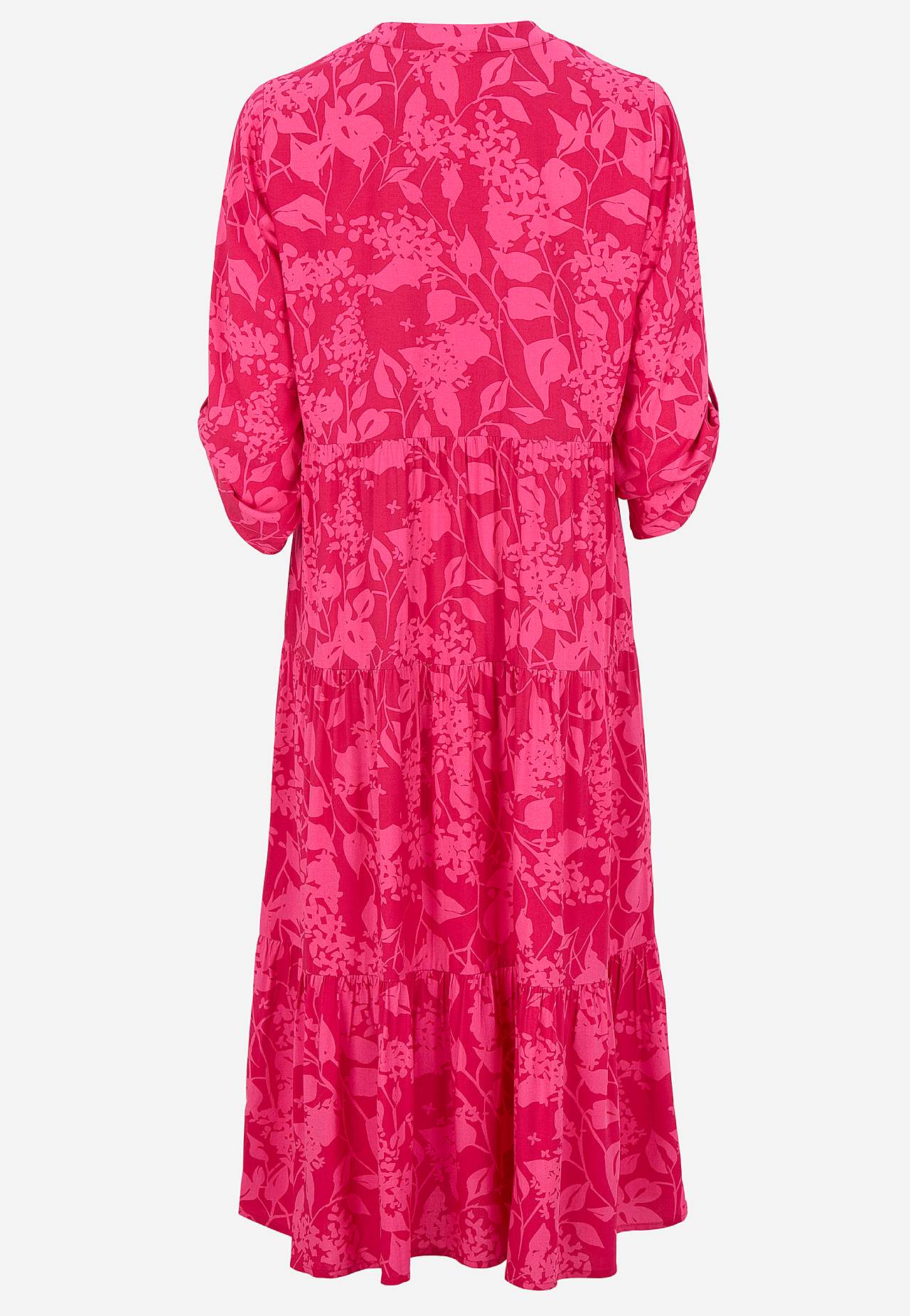 Dress with flounces