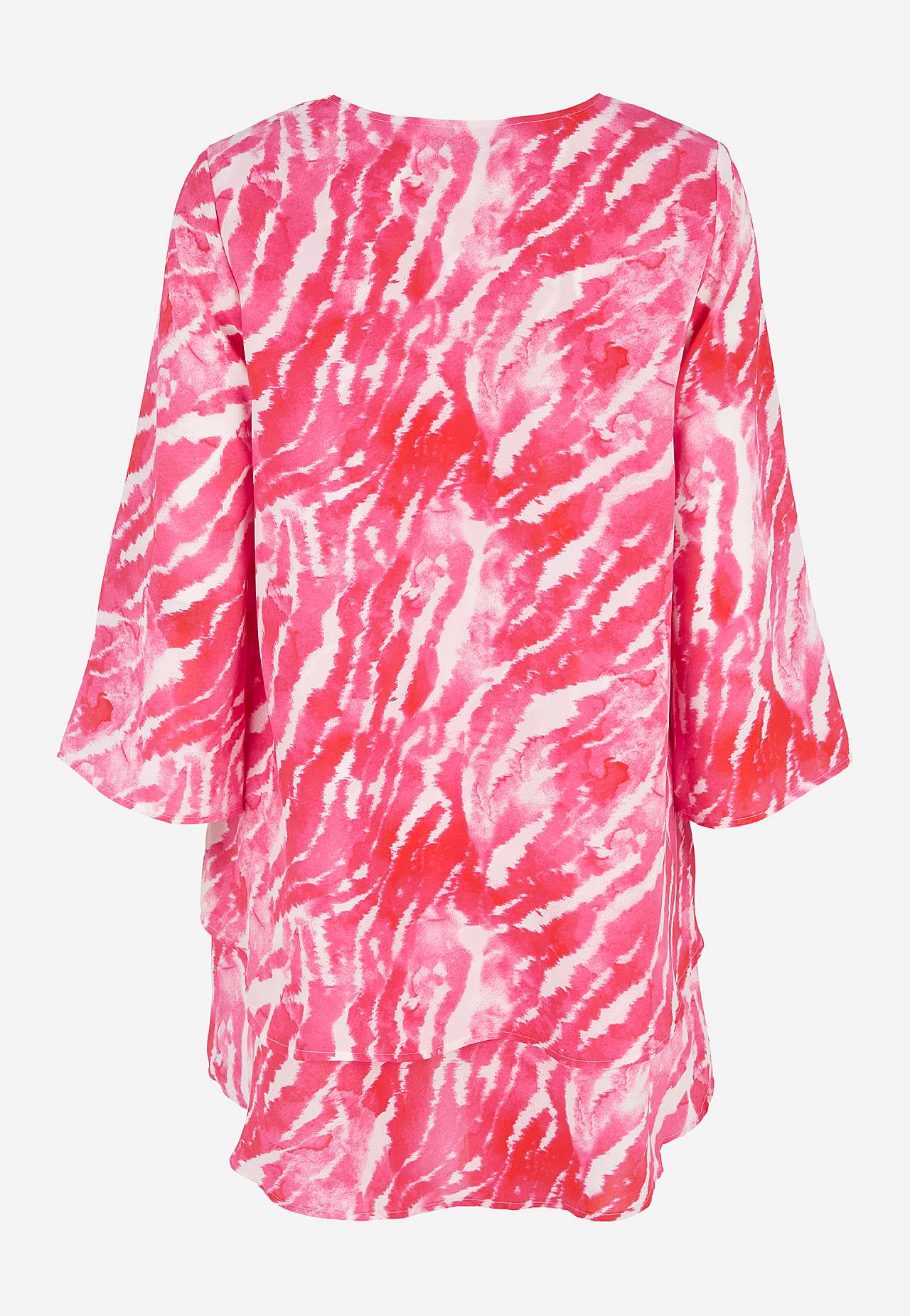 V-neck tunic with bell sleeve