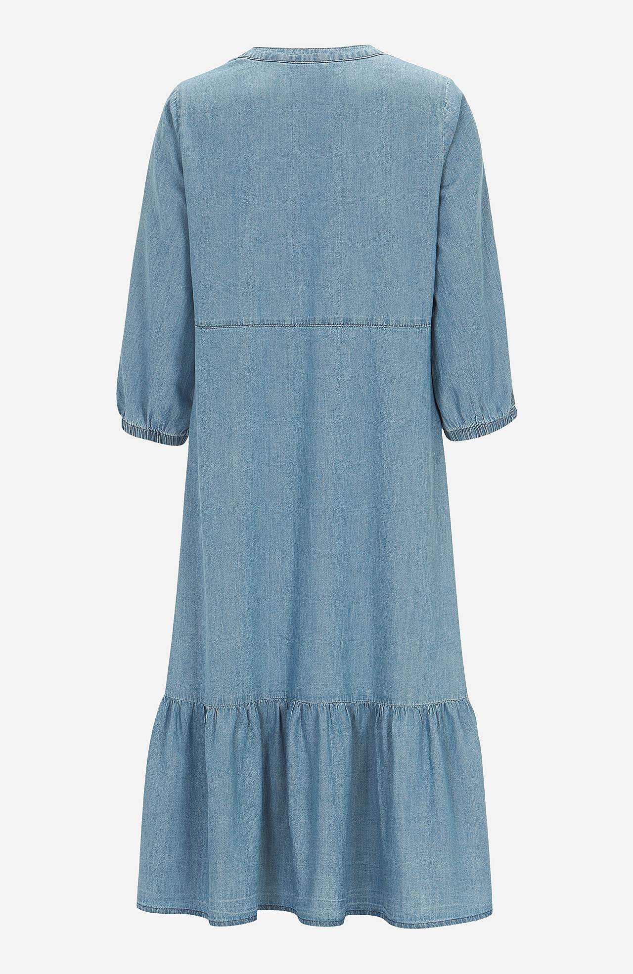 Denim dress with flounce Sonja