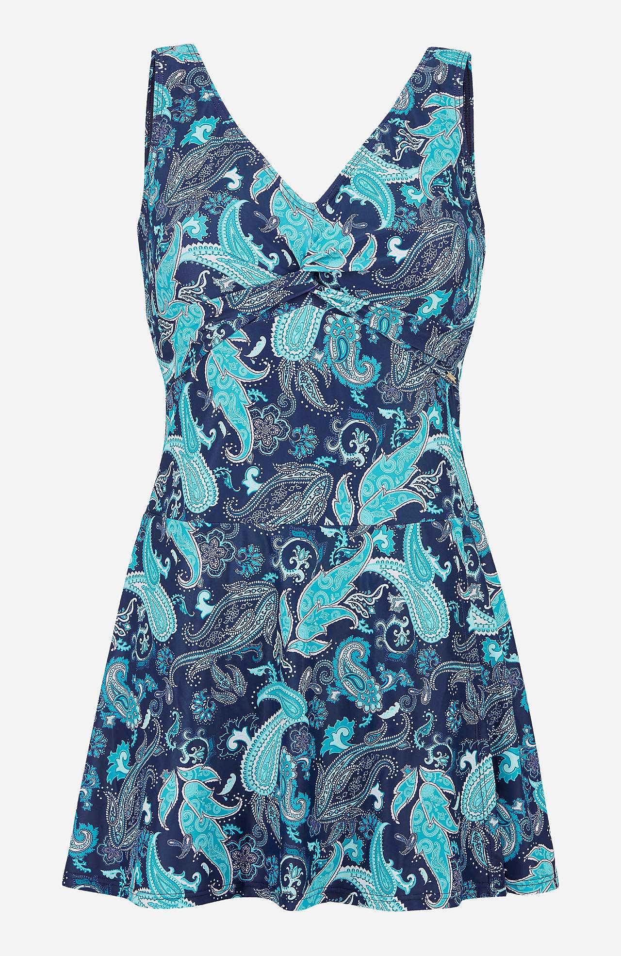 All-over patterned swimsuit dress