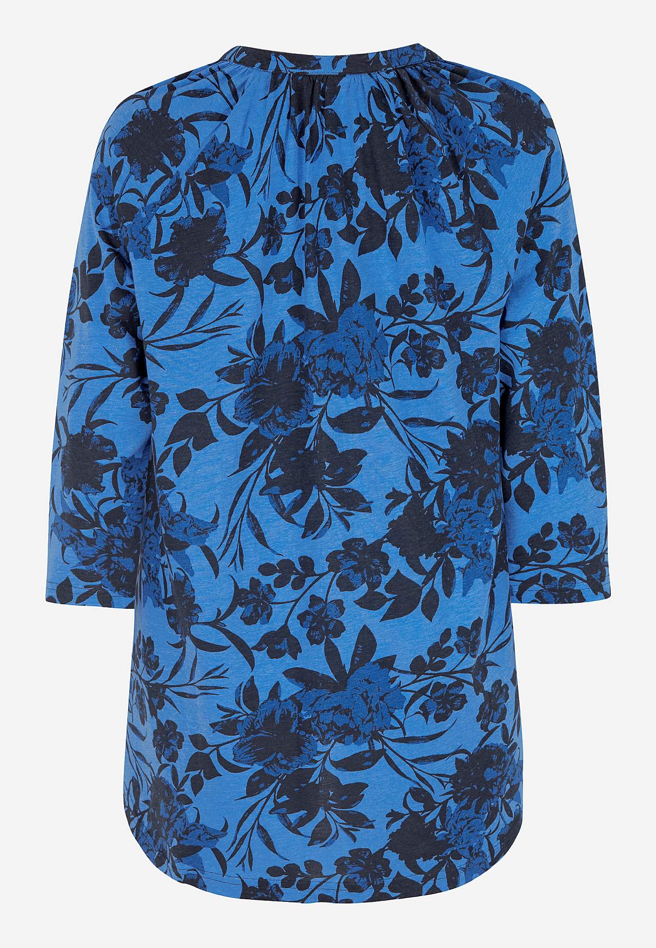 Jersey tuniq with 3/4 length sleeves