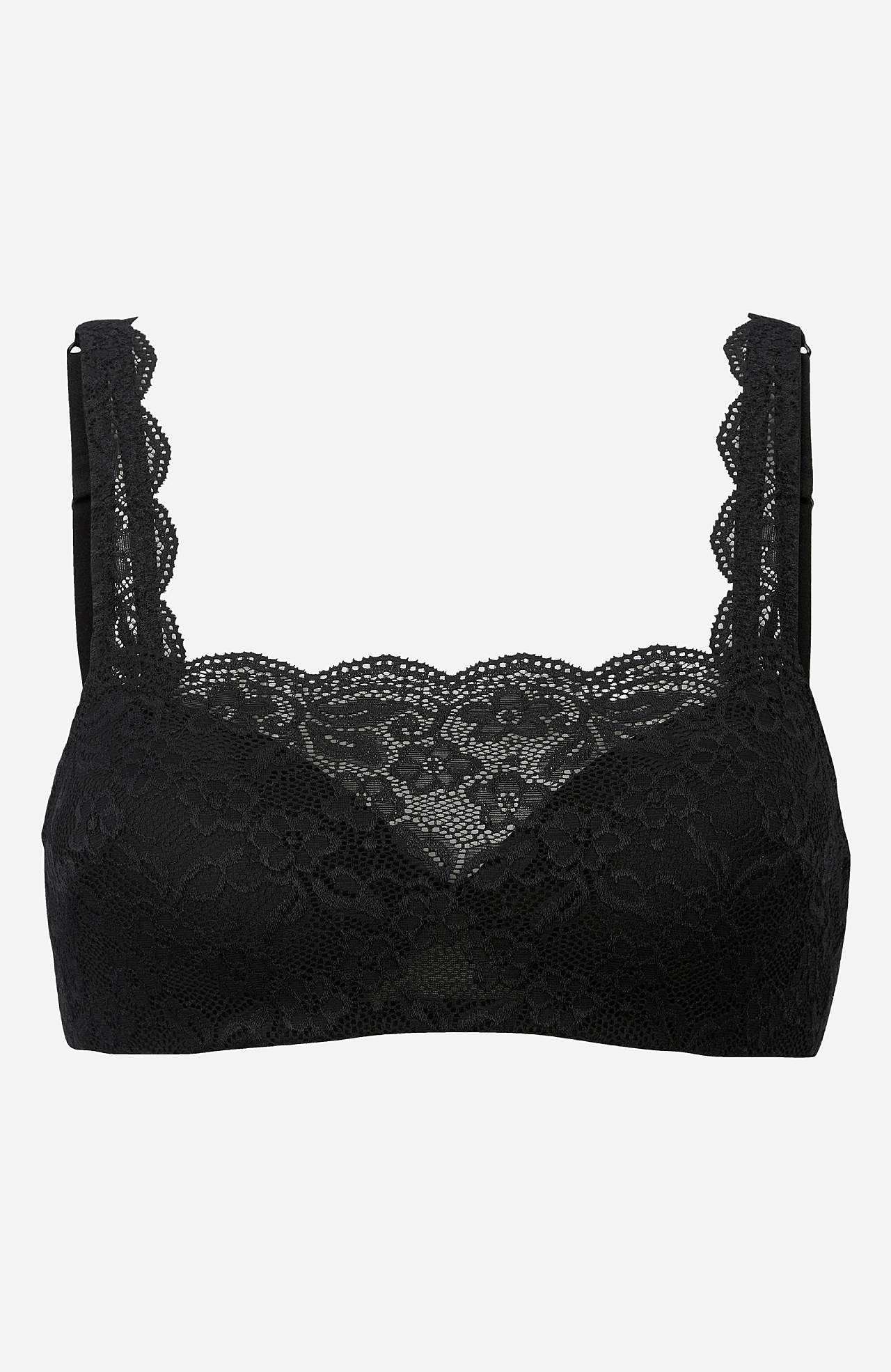 Underwired bra with lace