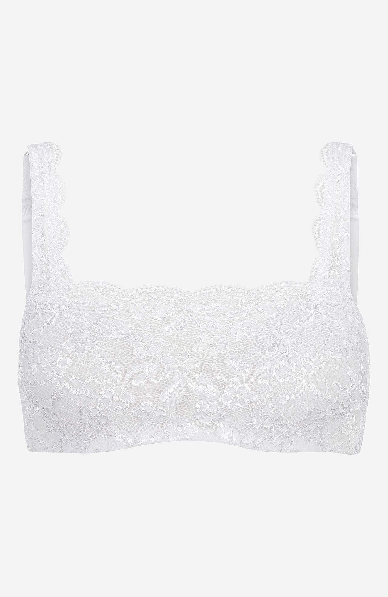 Underwired bra with lace
