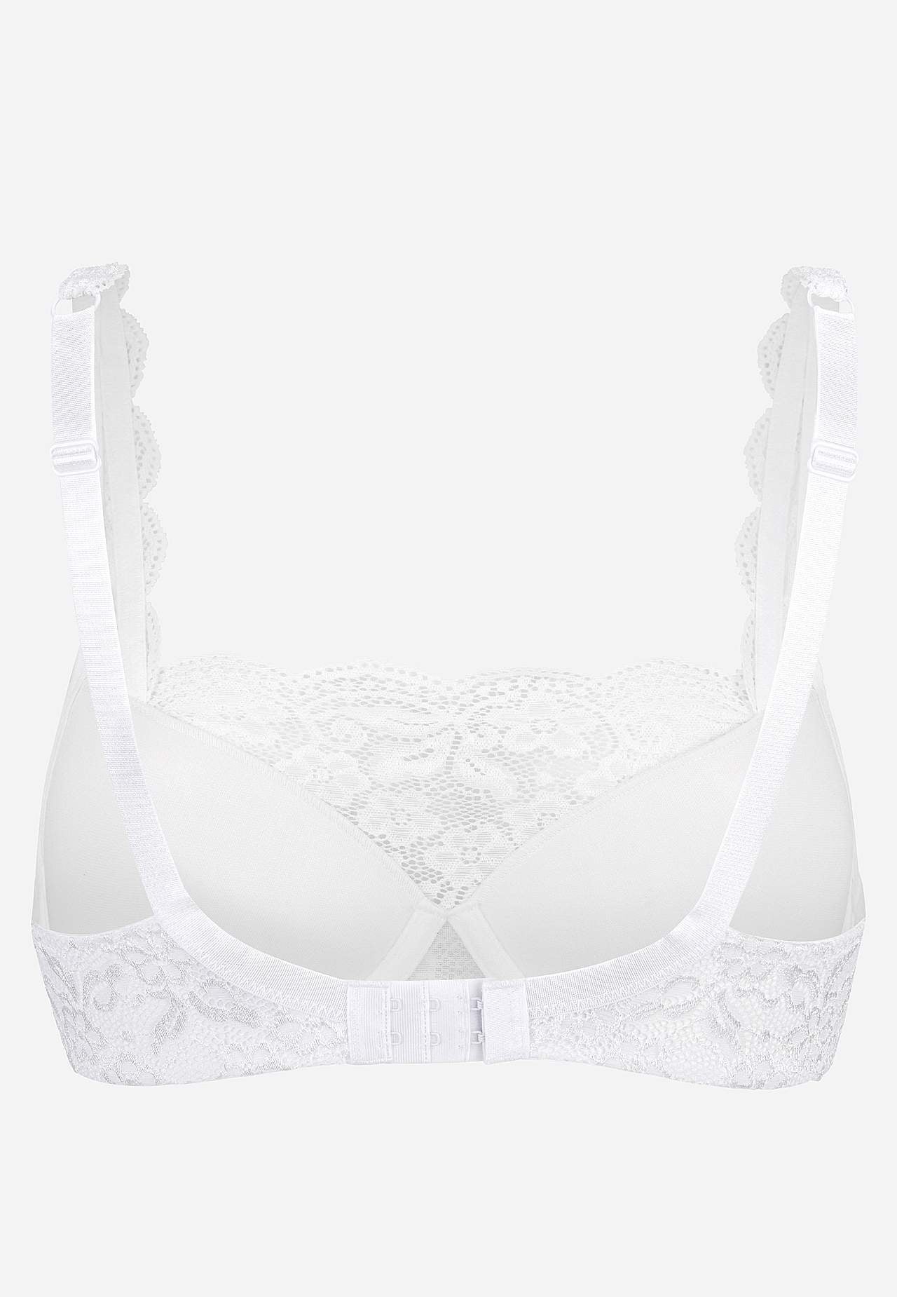 Underwired bra with lace