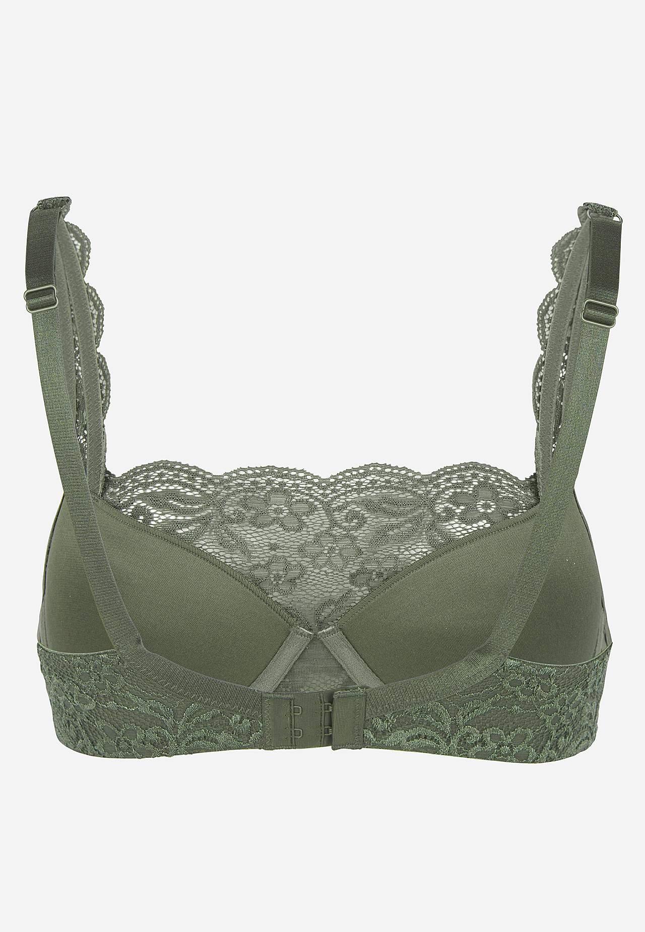 Underwired bra with lace