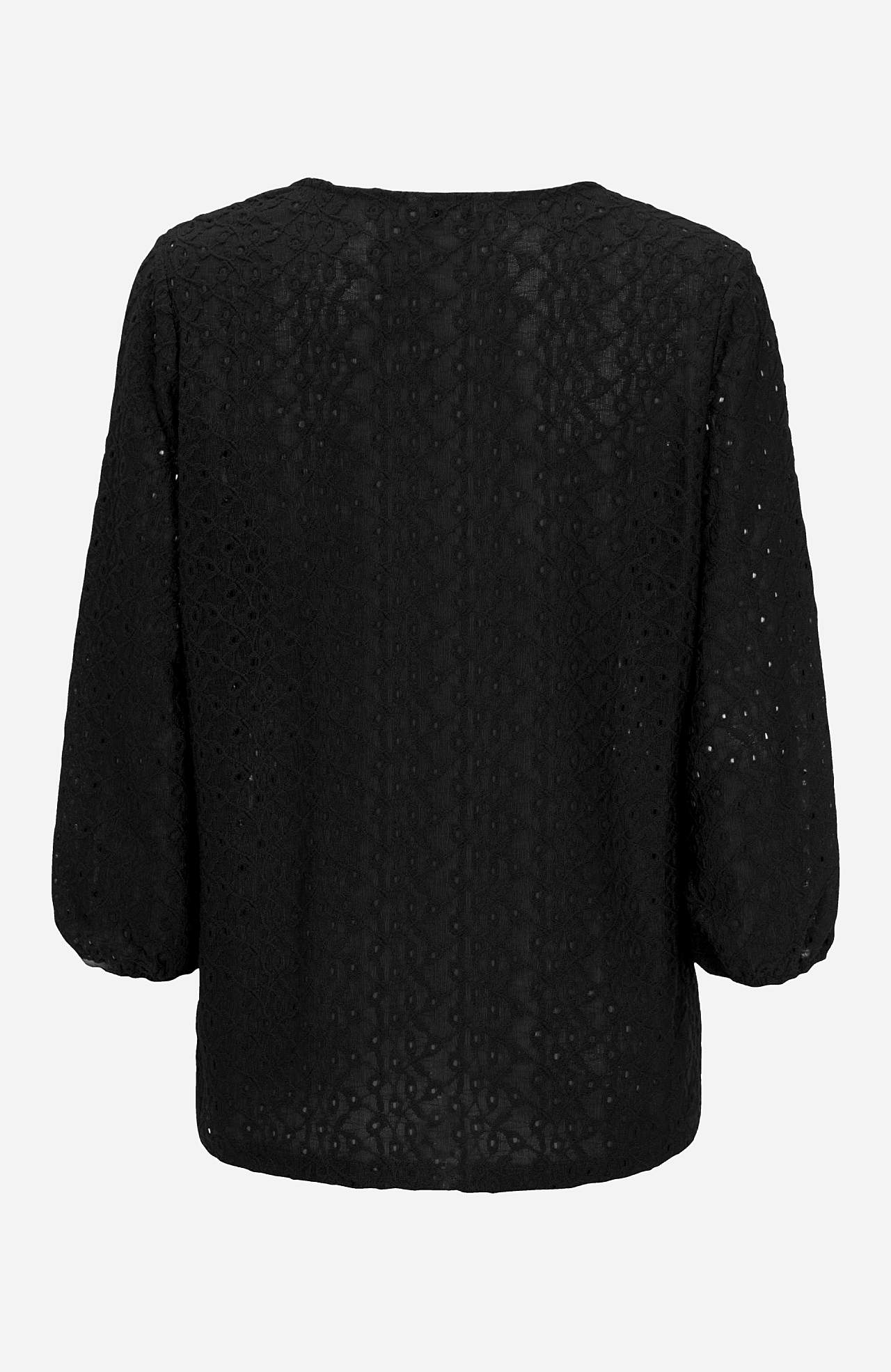 Lace top with openwork