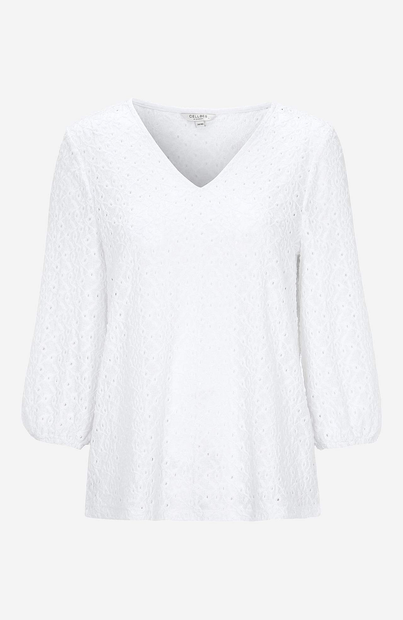 Lace top with openwork