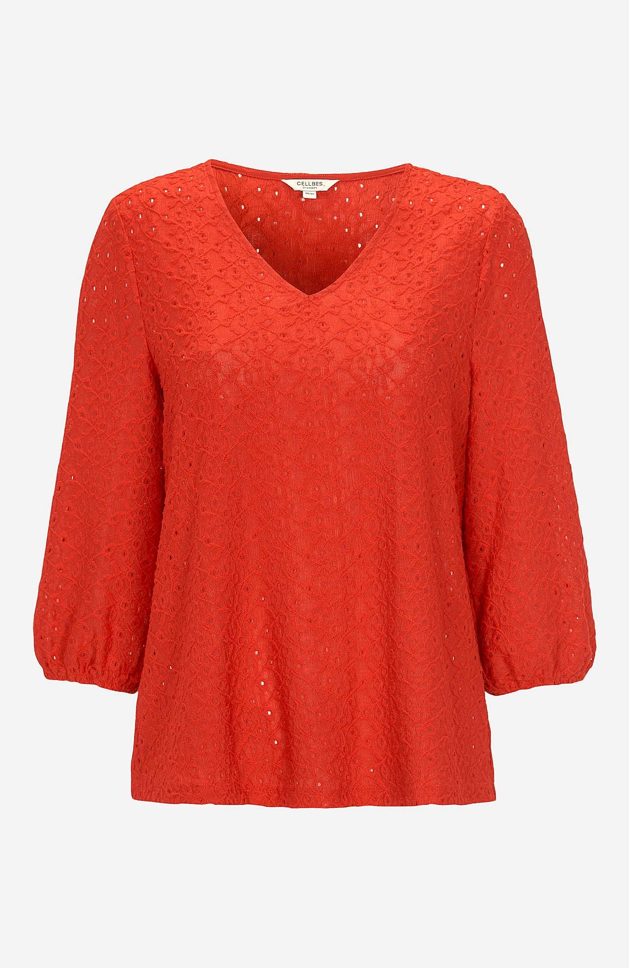 Lace top with openwork