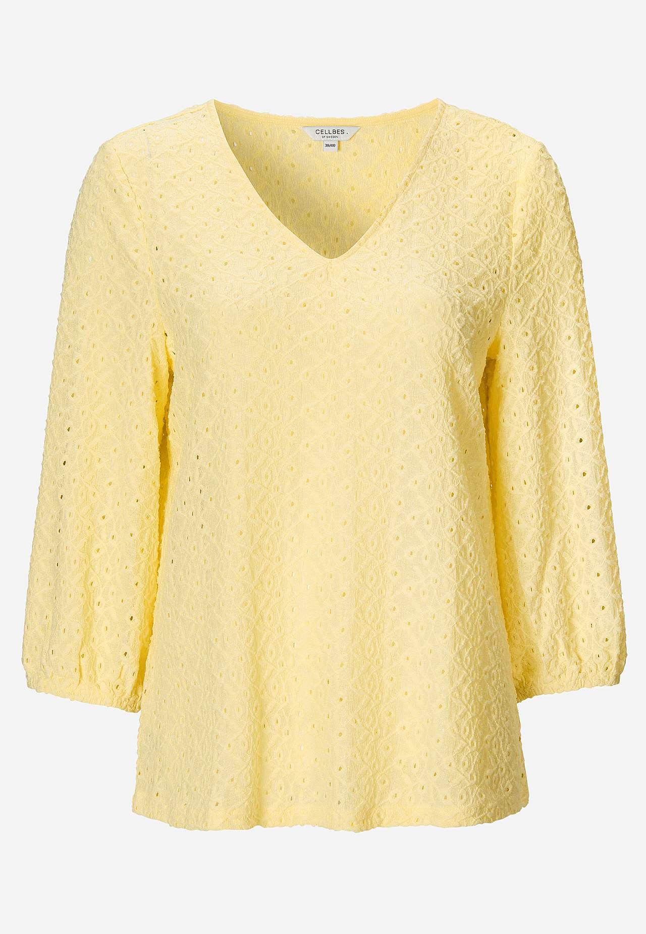 Lace top with openwork