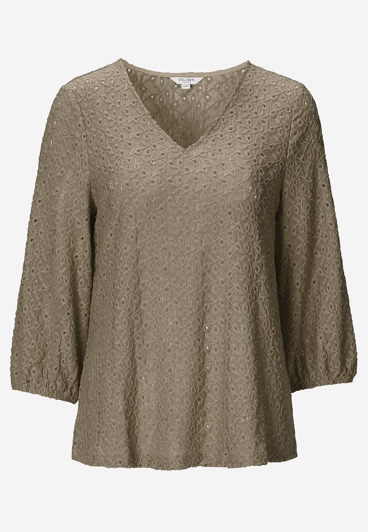 Lace top with openwork
