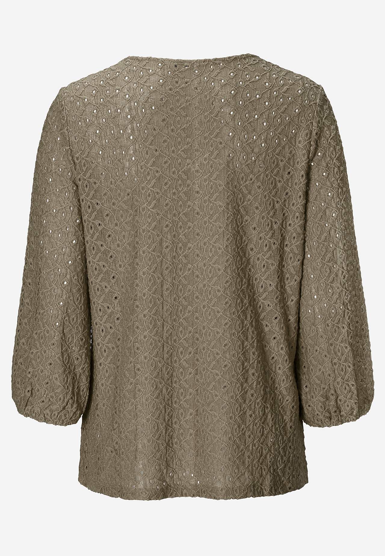 Lace top with openwork