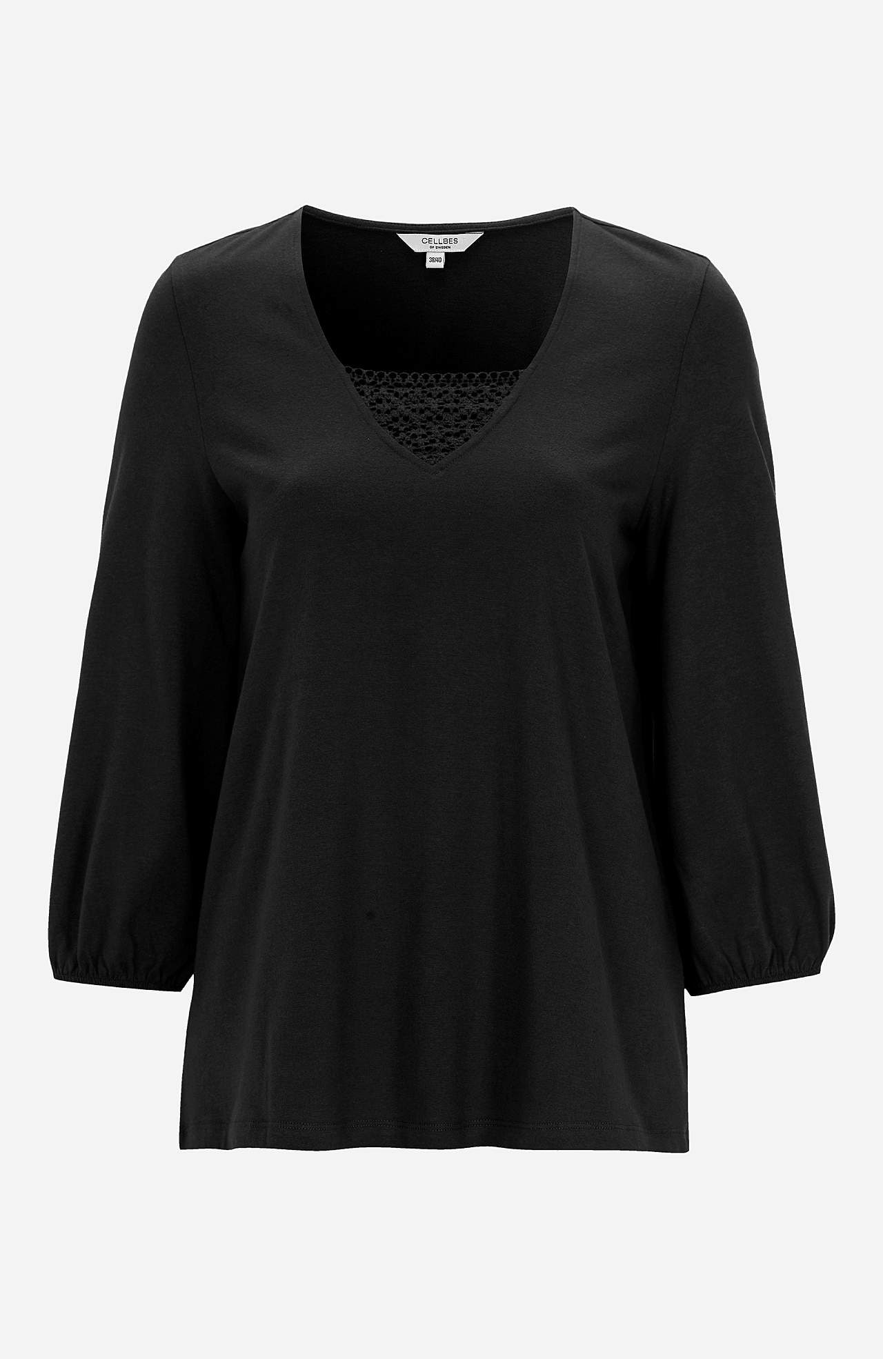 Jersey top with lace Grace