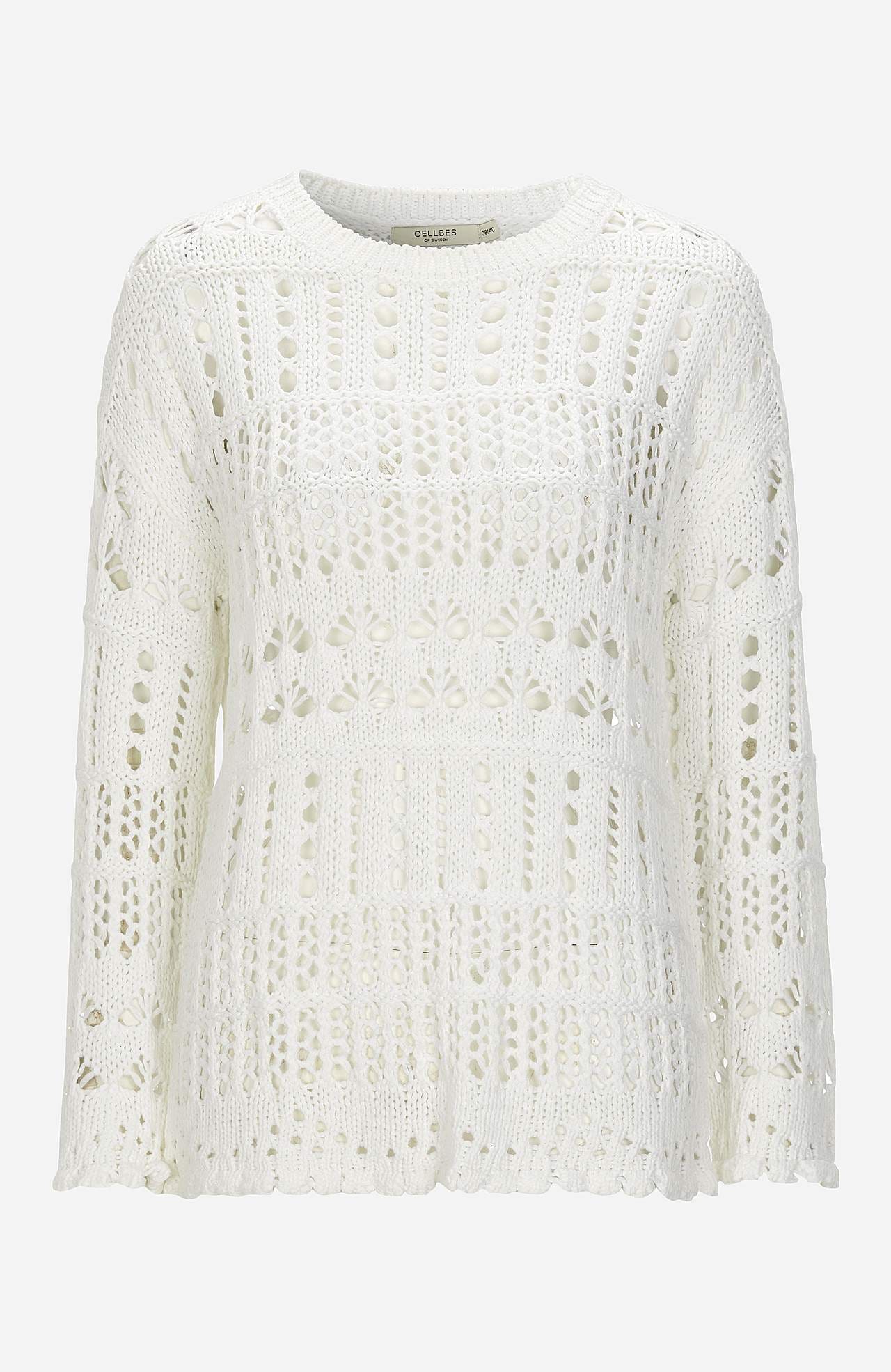 Knit jumper with openwork